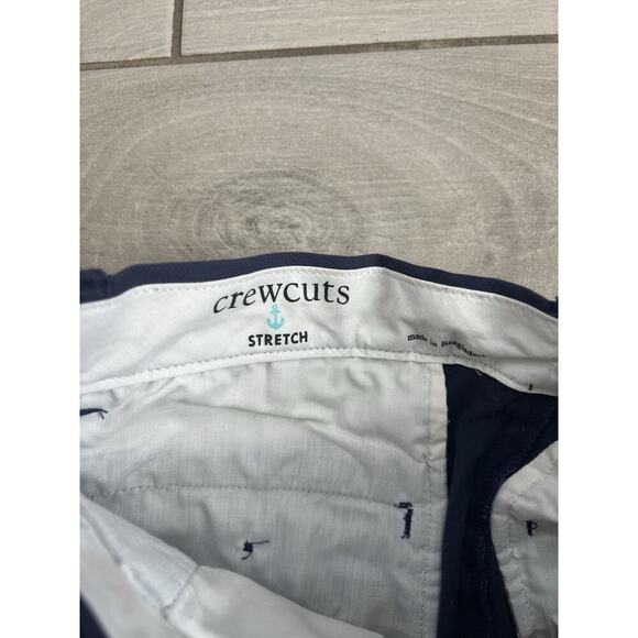 Crewcuts kids boy's Stretch size 12 solid navy stretch adjustable waist pants - Picture 2 of 4